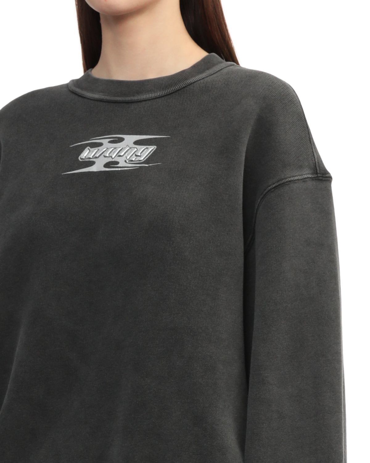 Embossed sweatshirt