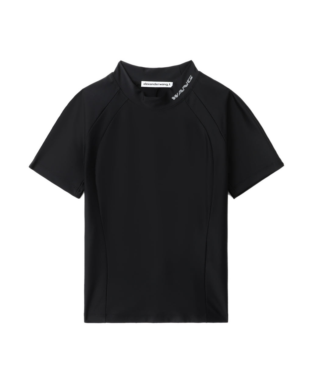 Logo-detailed rash guard