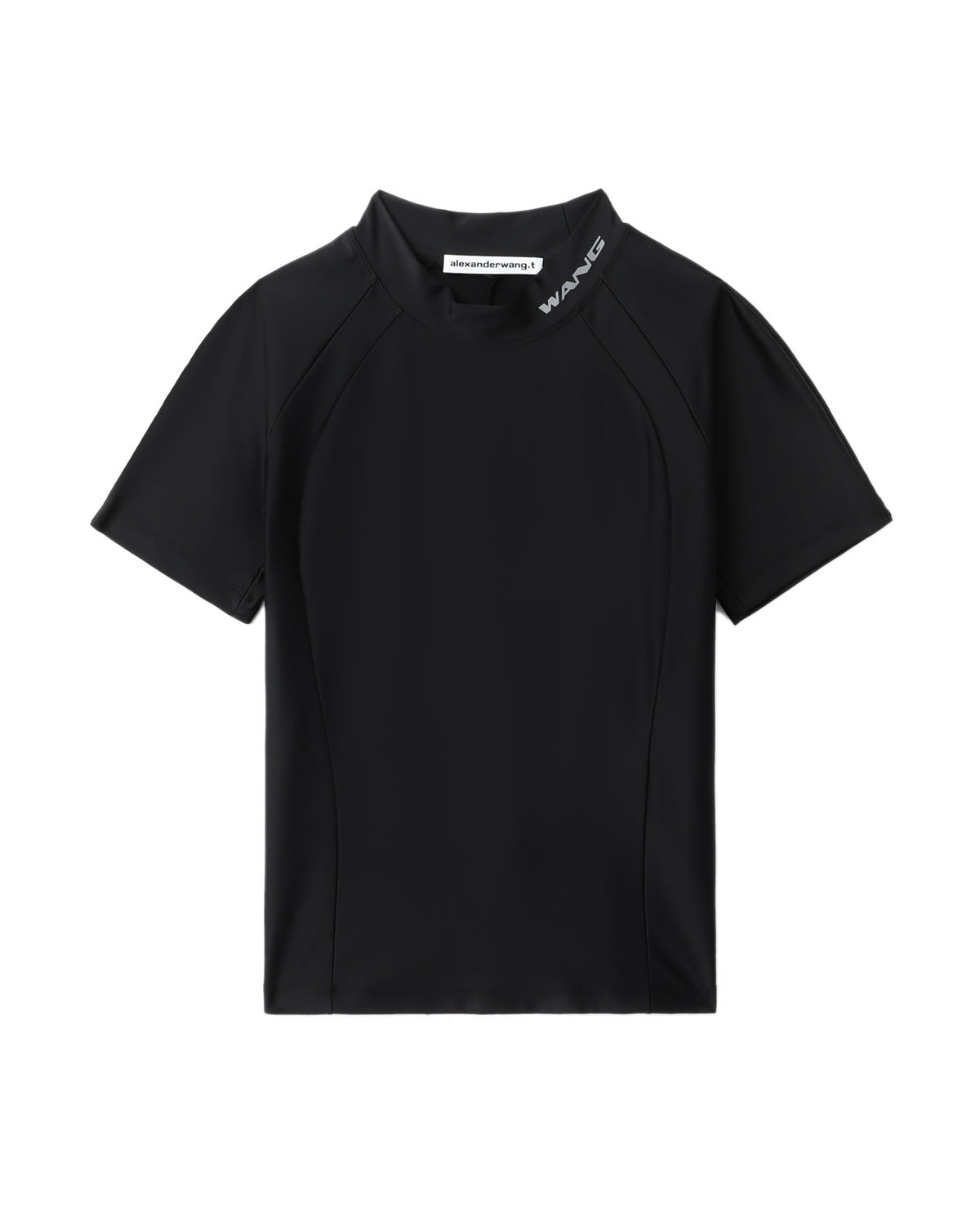 Logo-detailed rash guard