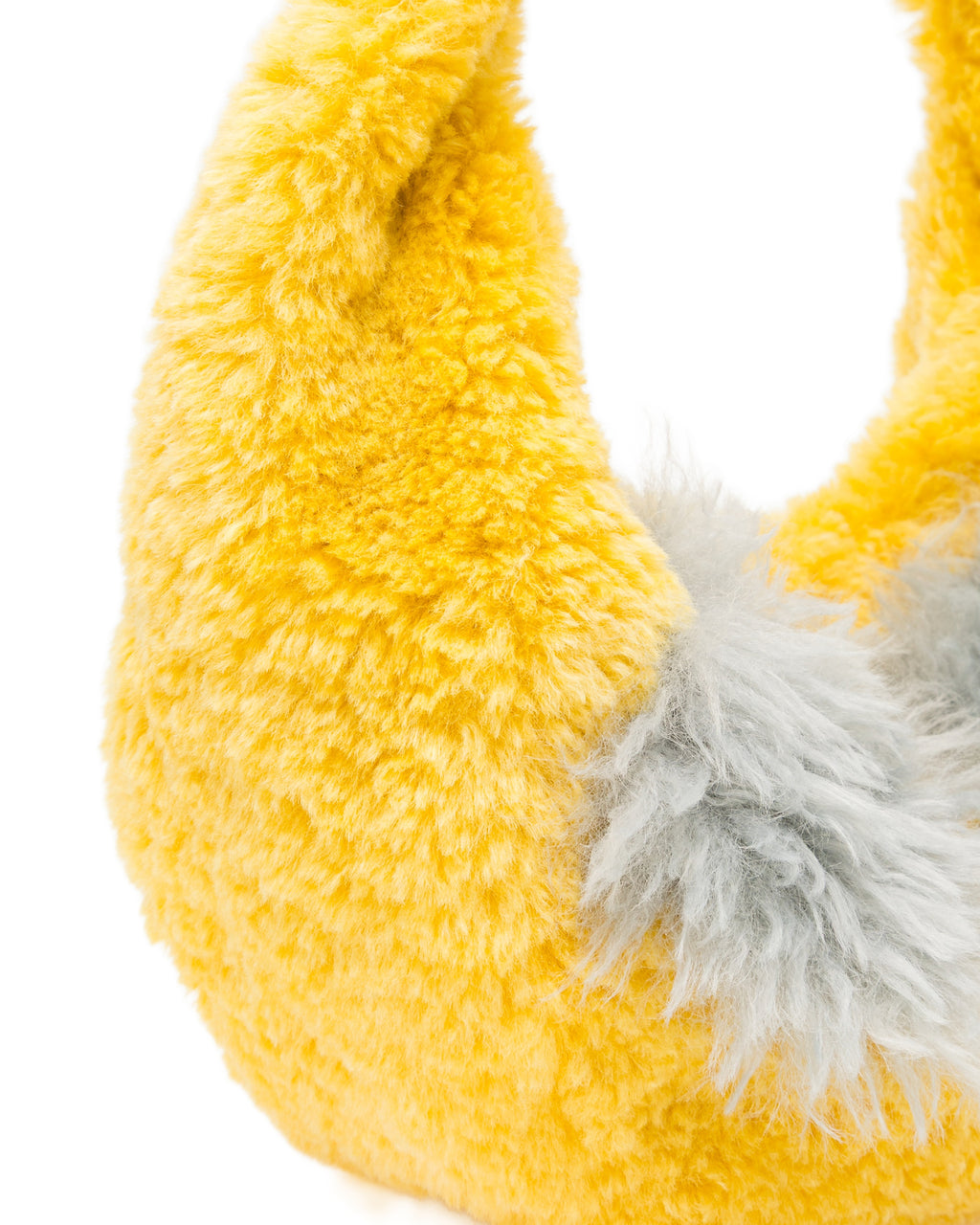 Faux fur handbag