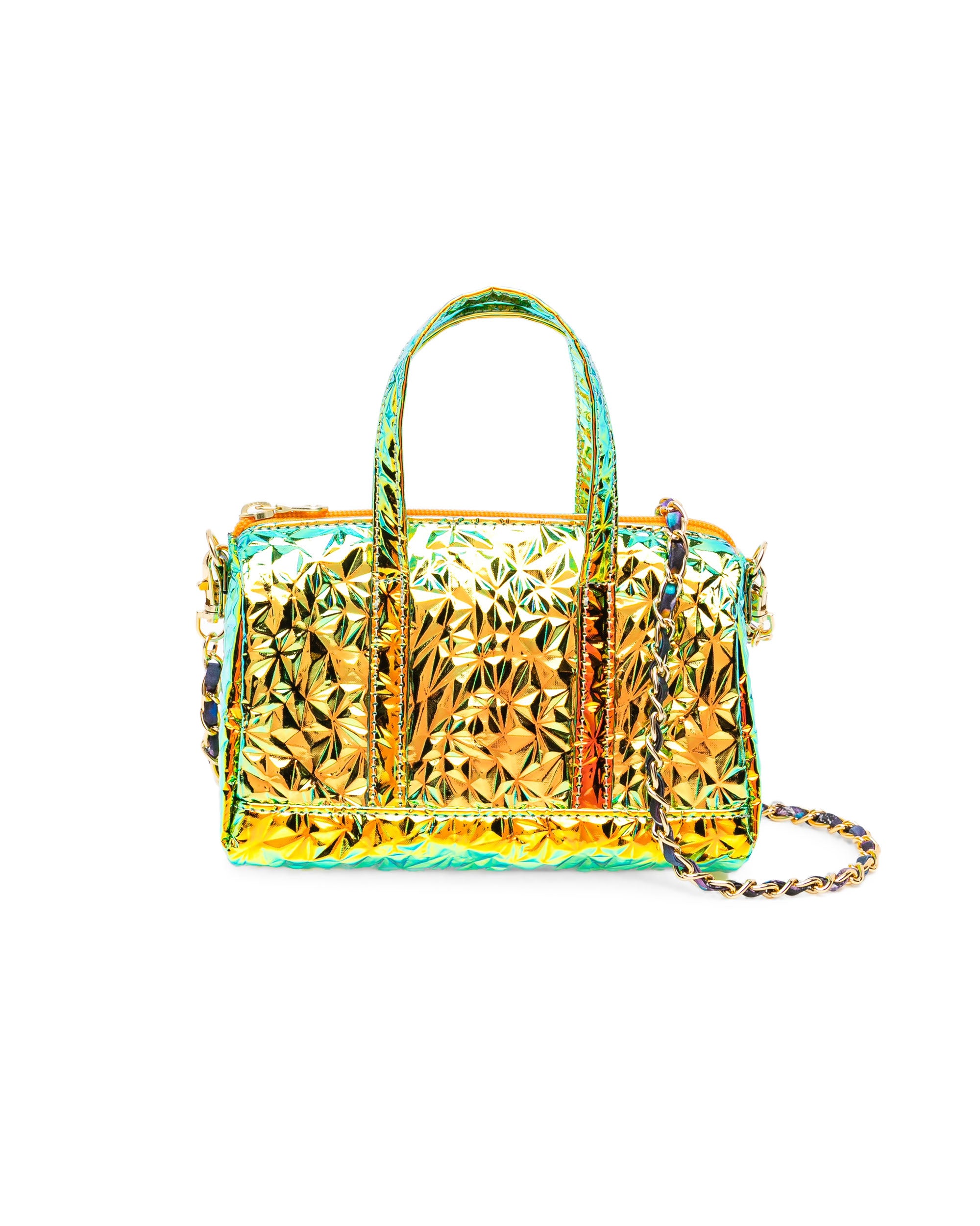Metallic handbag