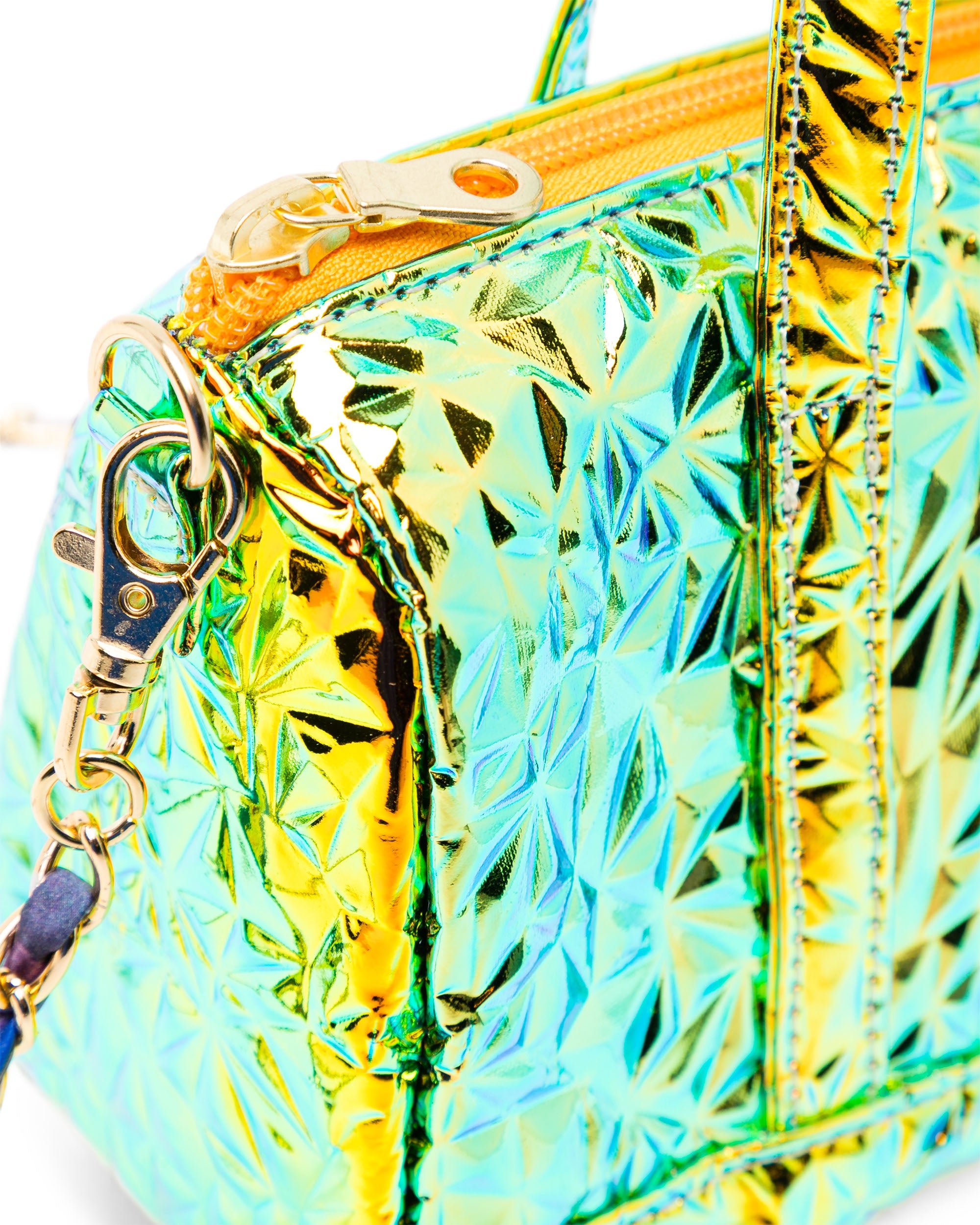 Metallic handbag