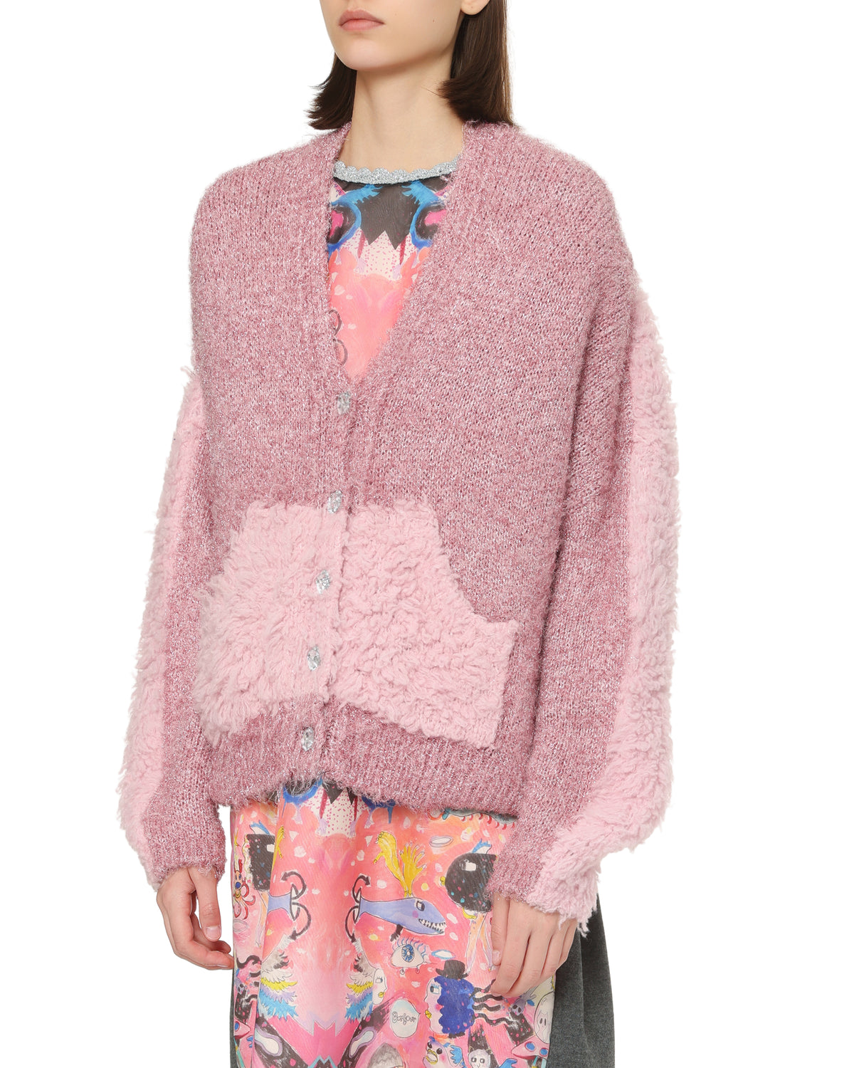 V-neck cardigan