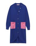 Cotton silk long cardigan
