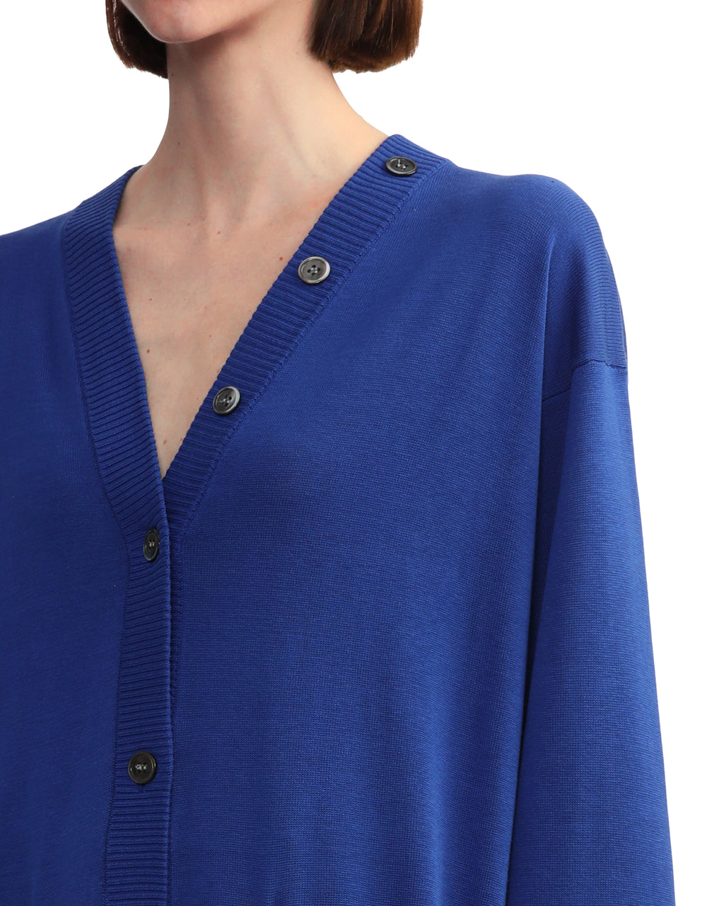 Cotton silk long cardigan