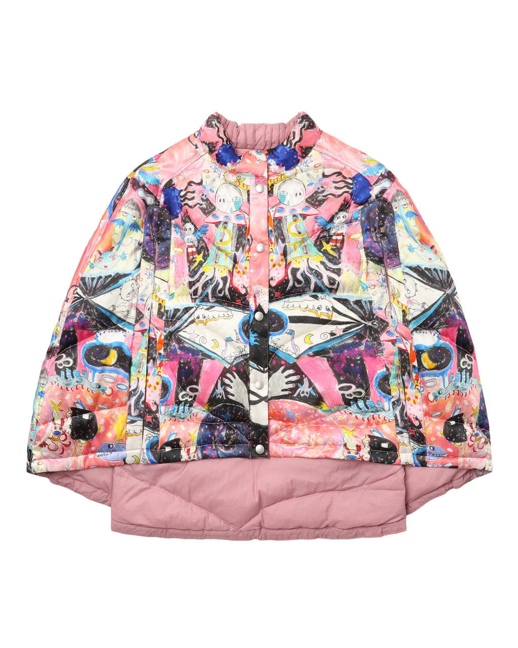 Printed quilted jacket