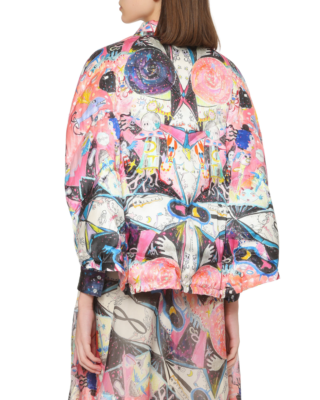 Printed quilted jacket