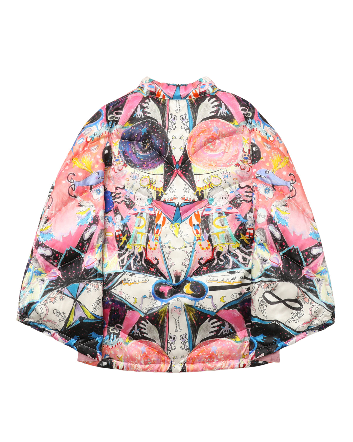 Printed quilted jacket