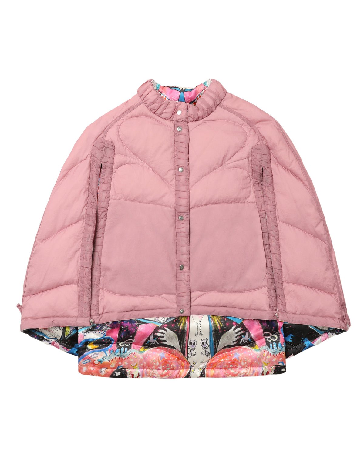 Printed quilted jacket