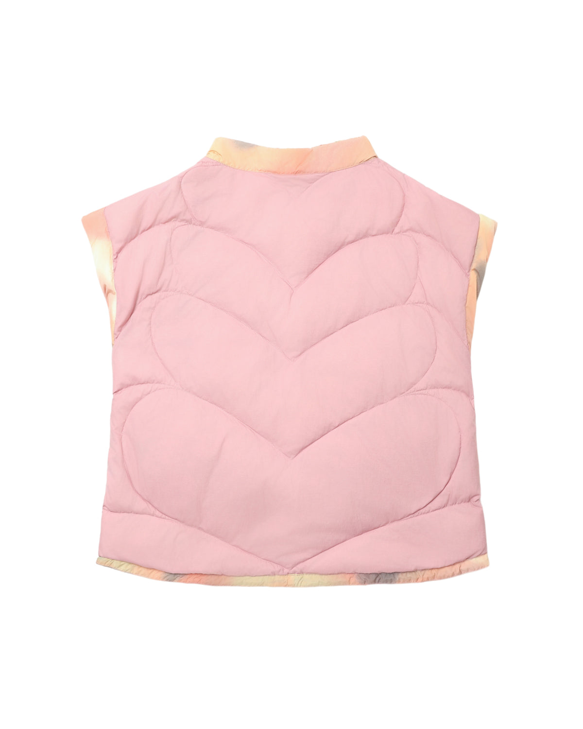 Quilted ruffle vest