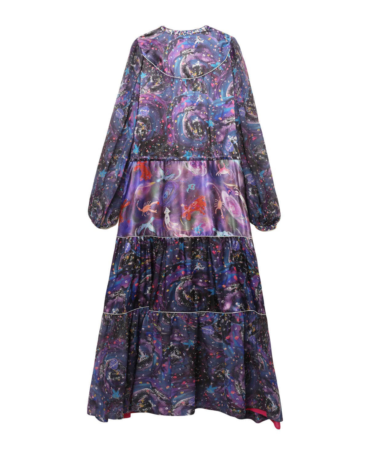 Printed tiered dress