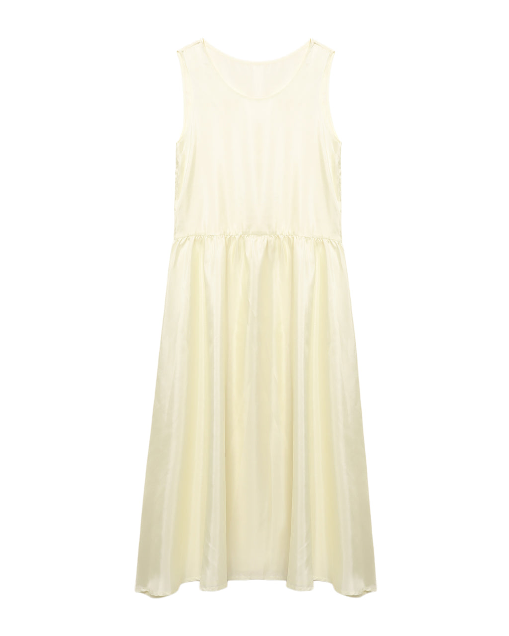 Printed gathered midi dress