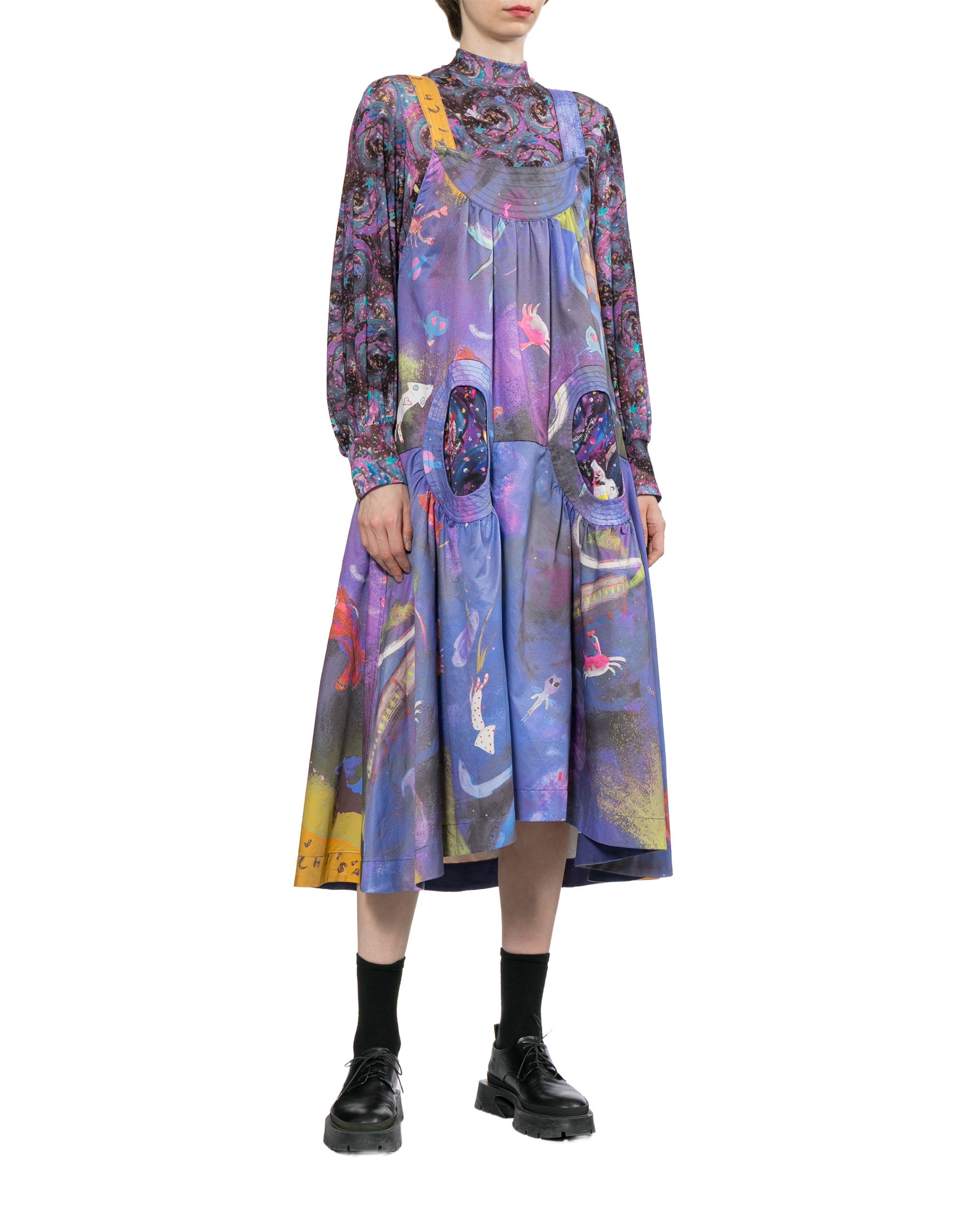 Printed sleeveless dress