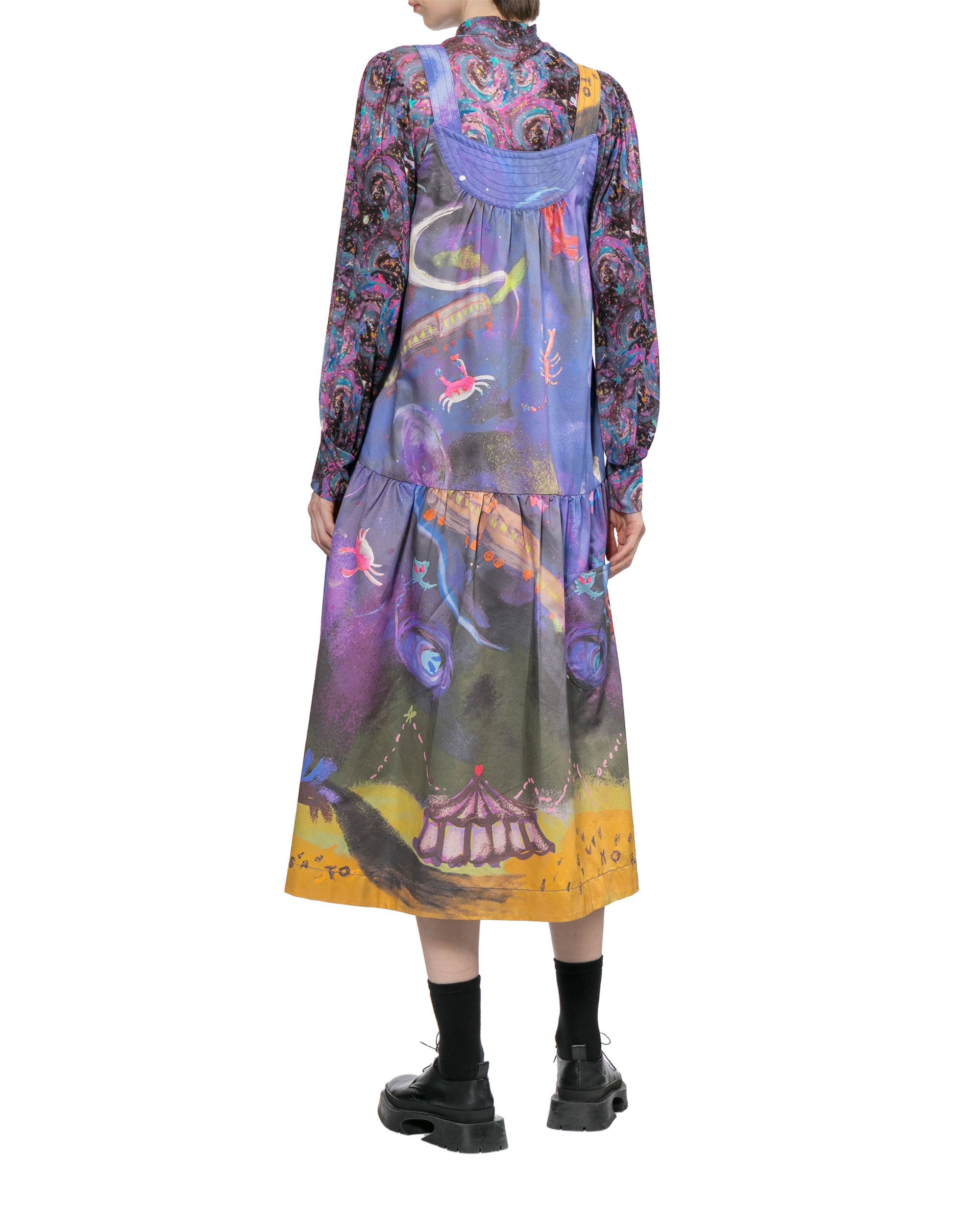 Printed sleeveless dress
