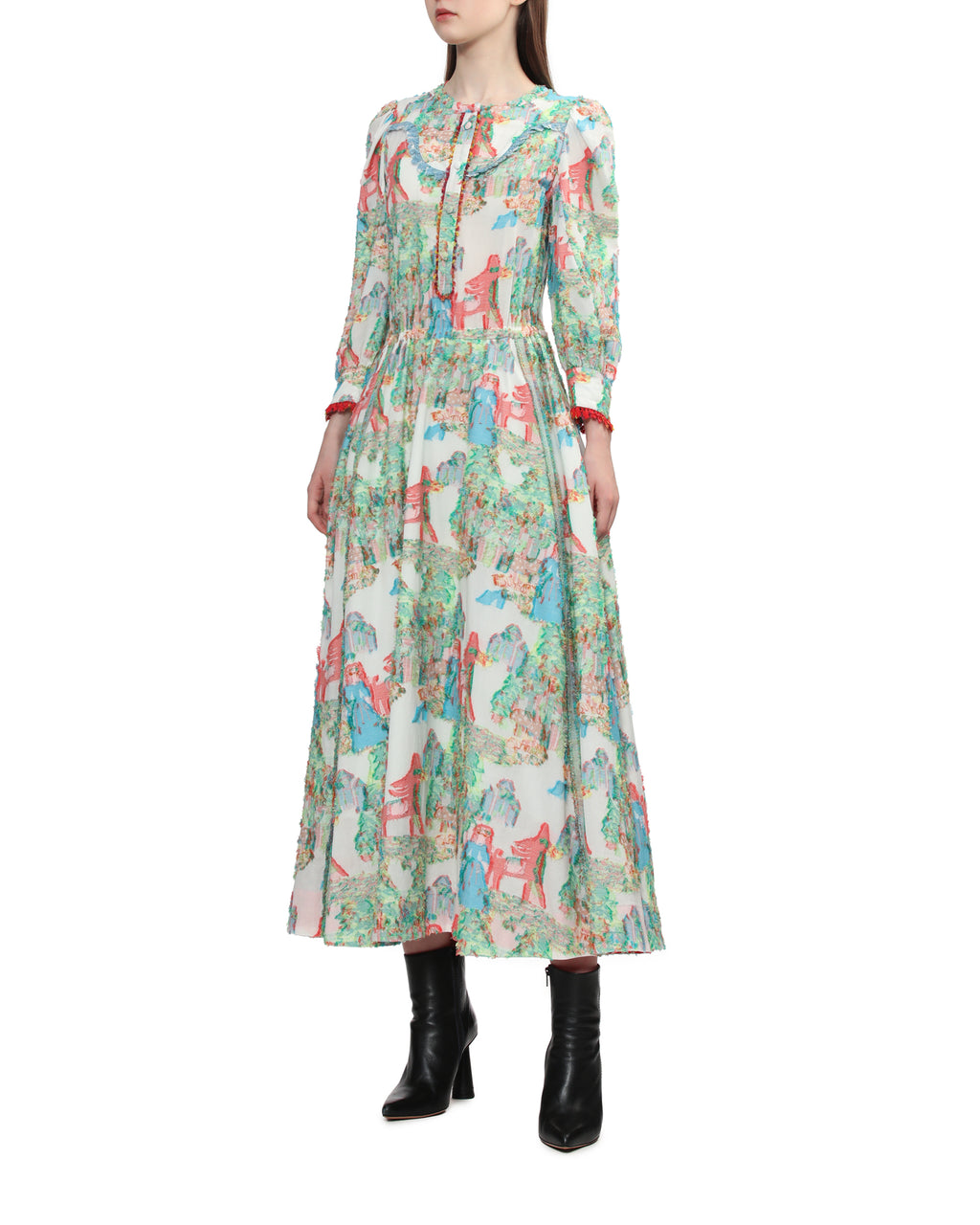 Printed midi dress