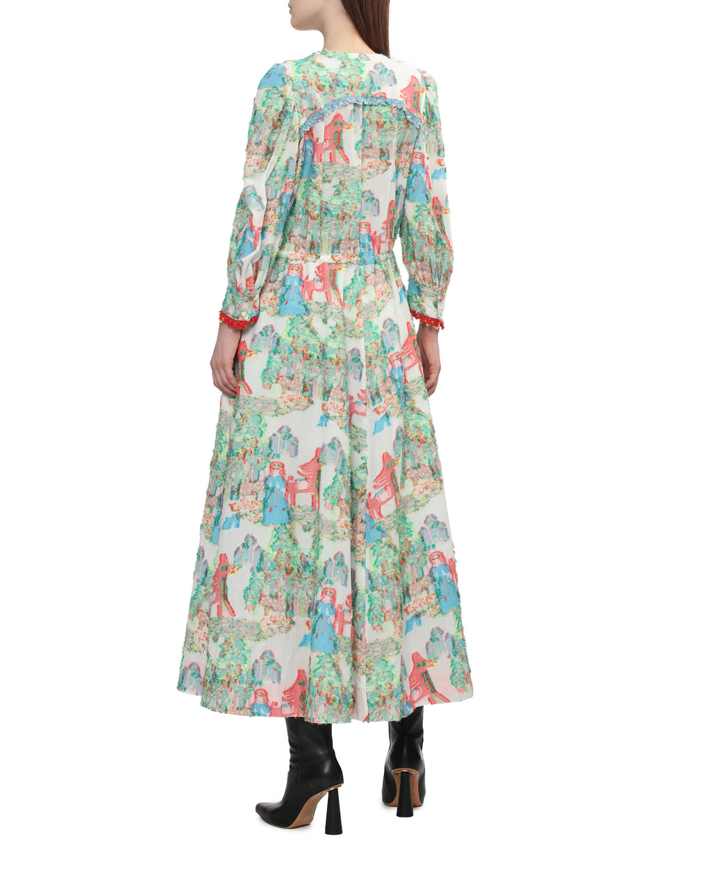 Printed midi dress