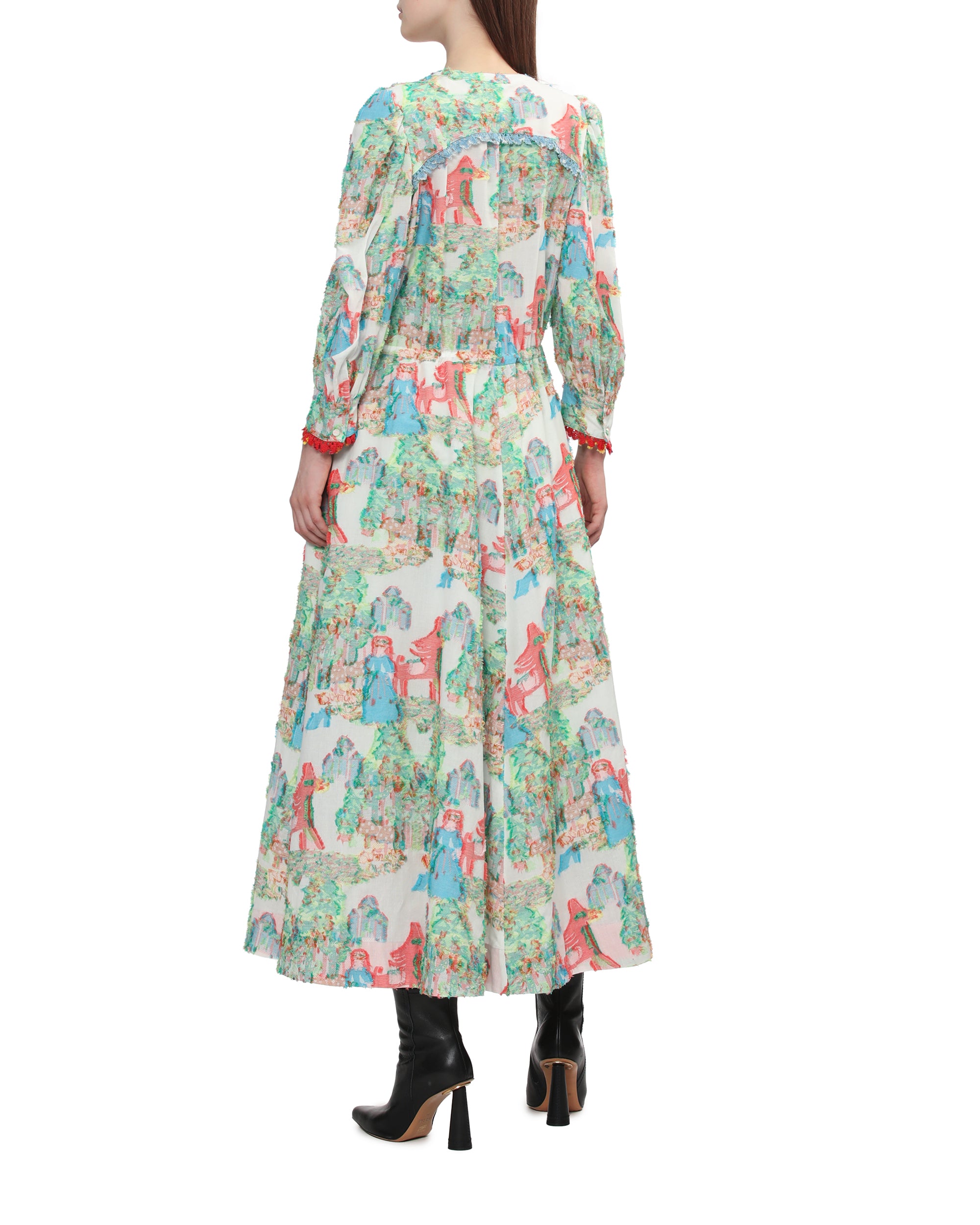 Printed midi dress