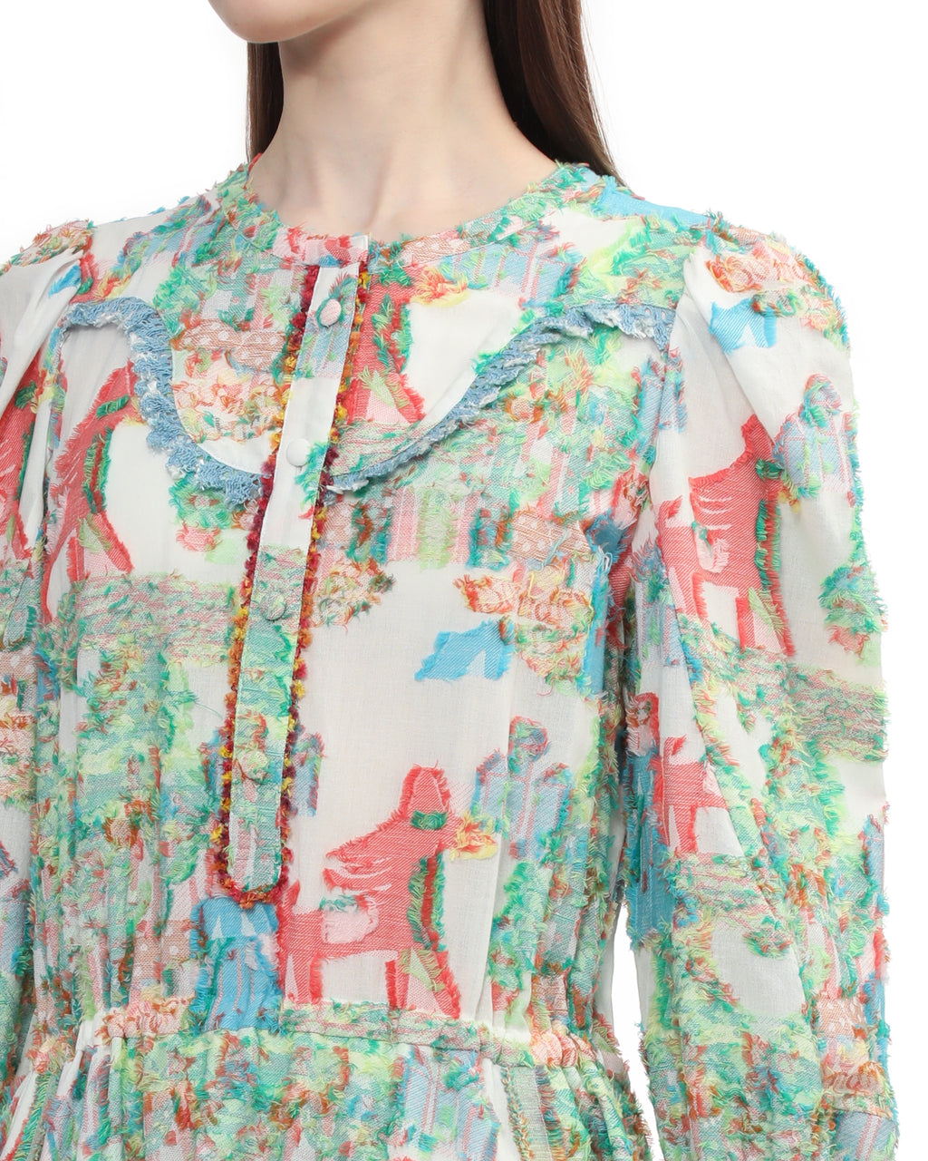 Printed midi dress