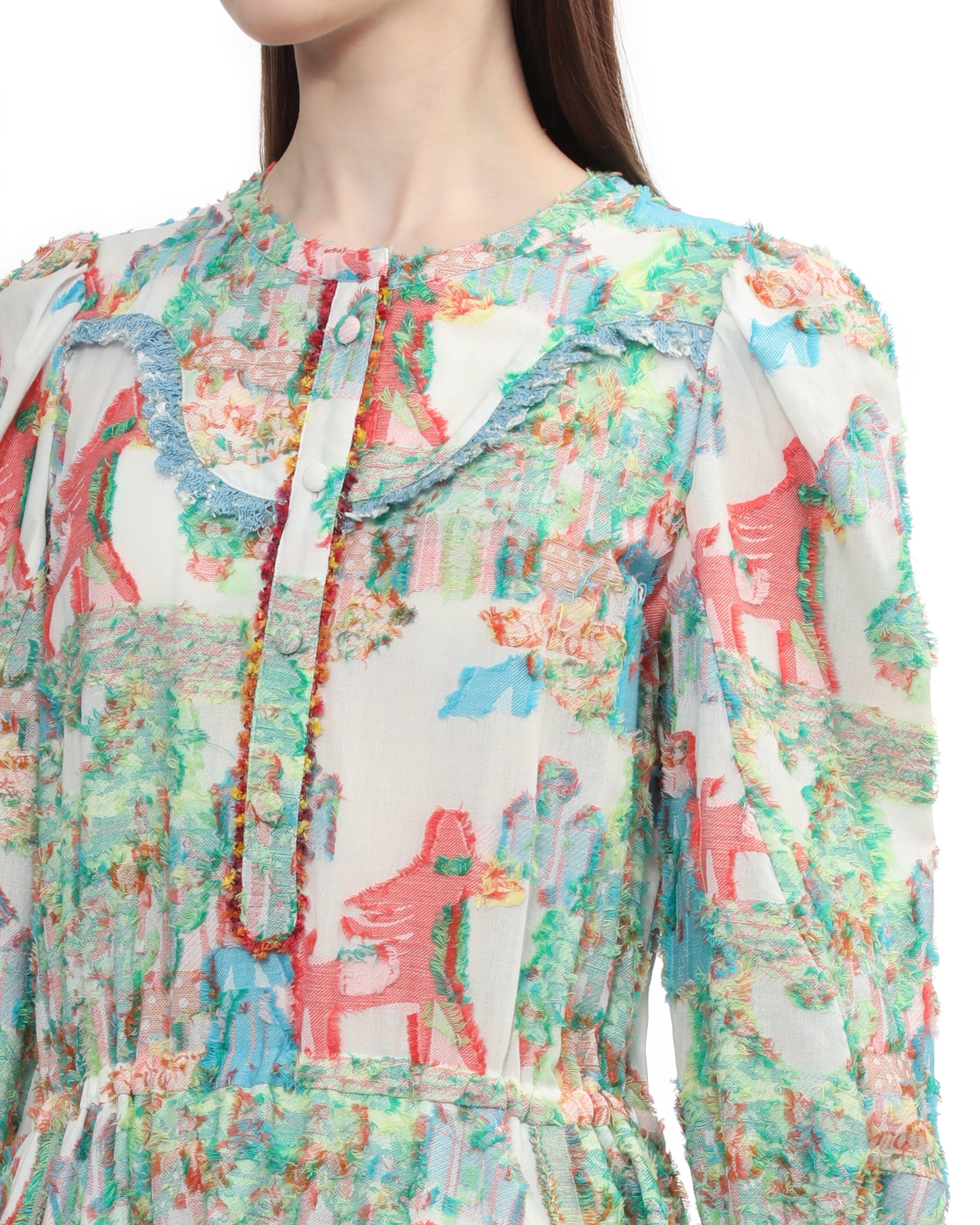 Printed midi dress