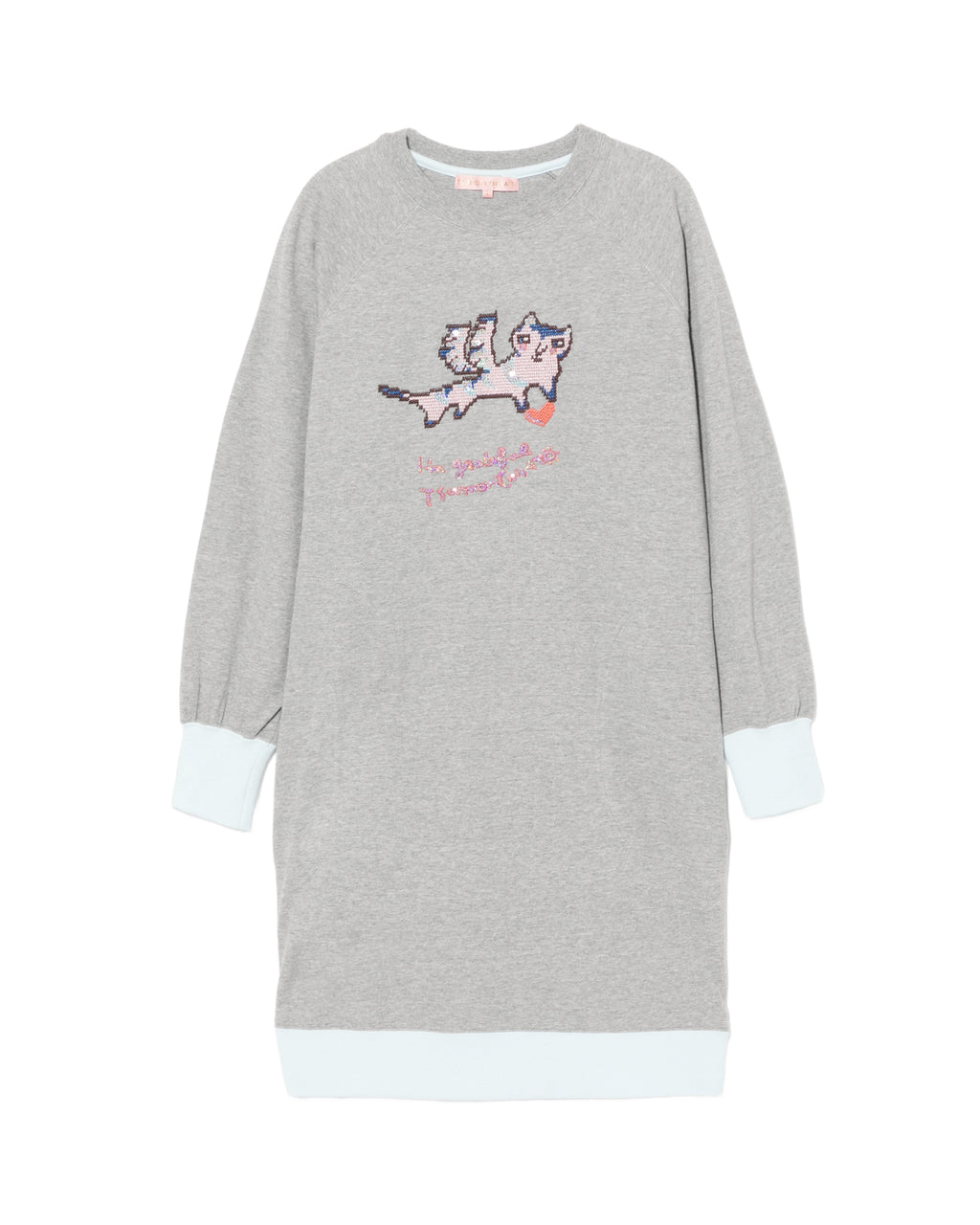 Embroidered graphic dress