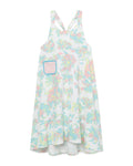 Floral sleeveless knee-high dress