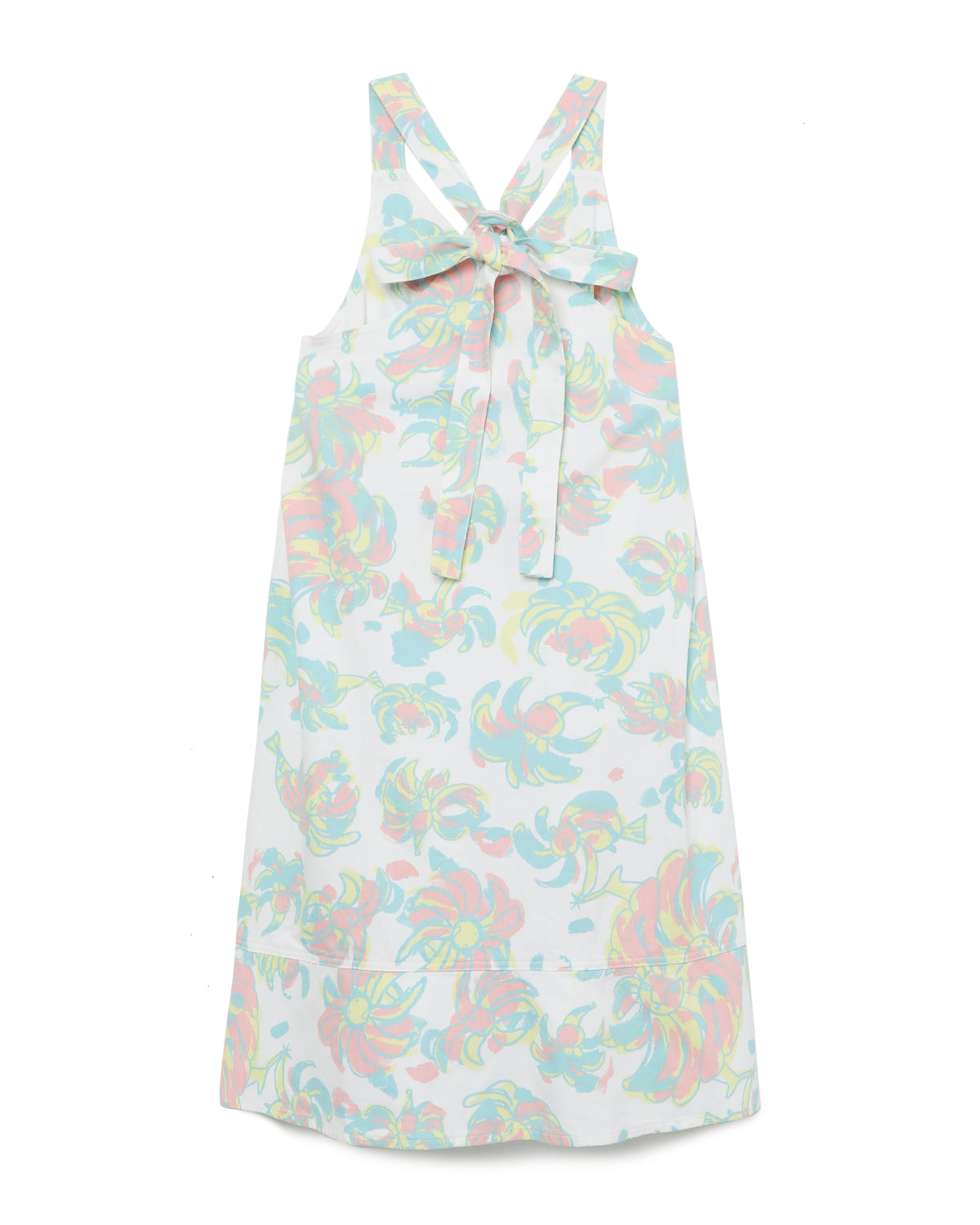Floral sleeveless knee-high dress