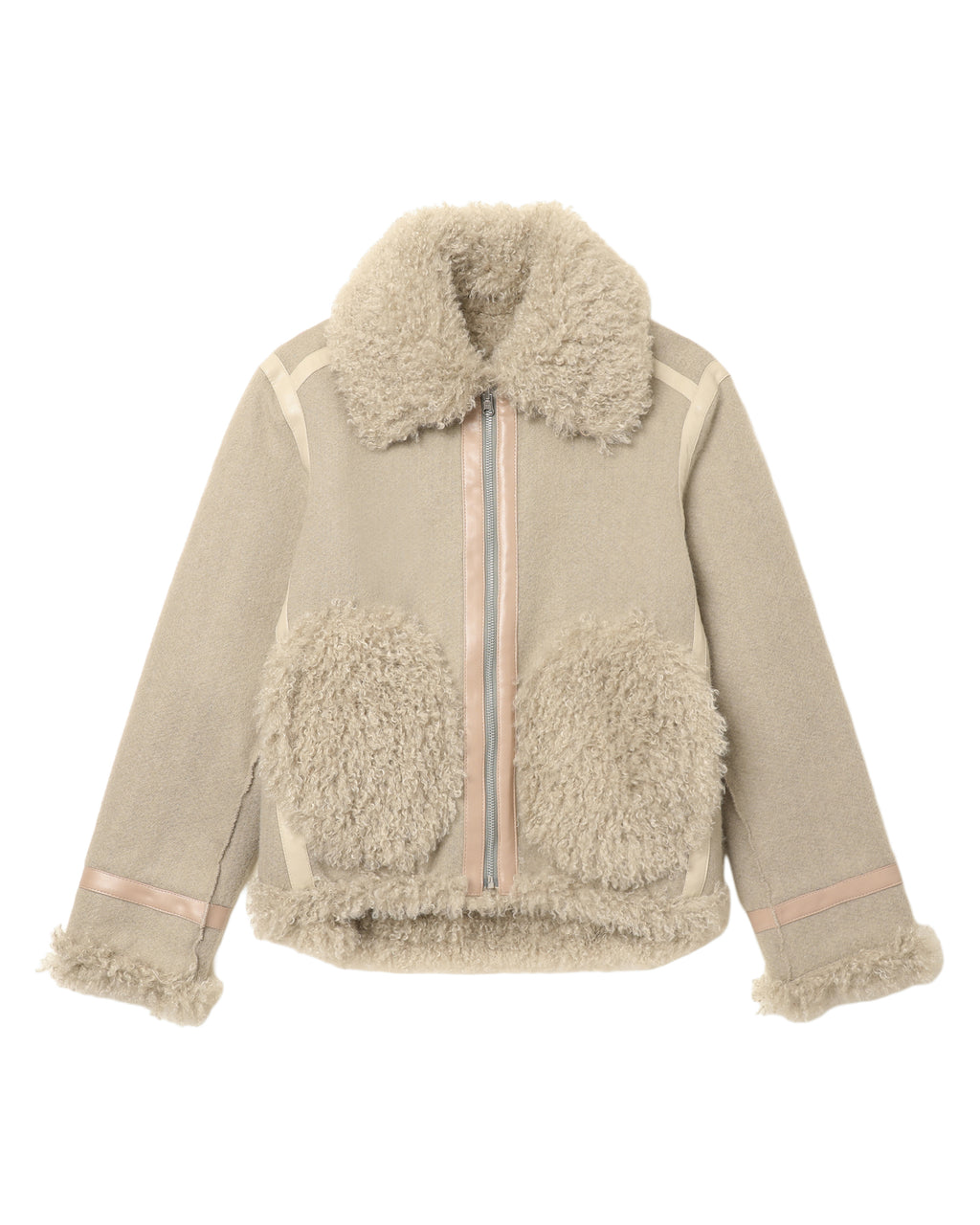 Fleece collar jacket