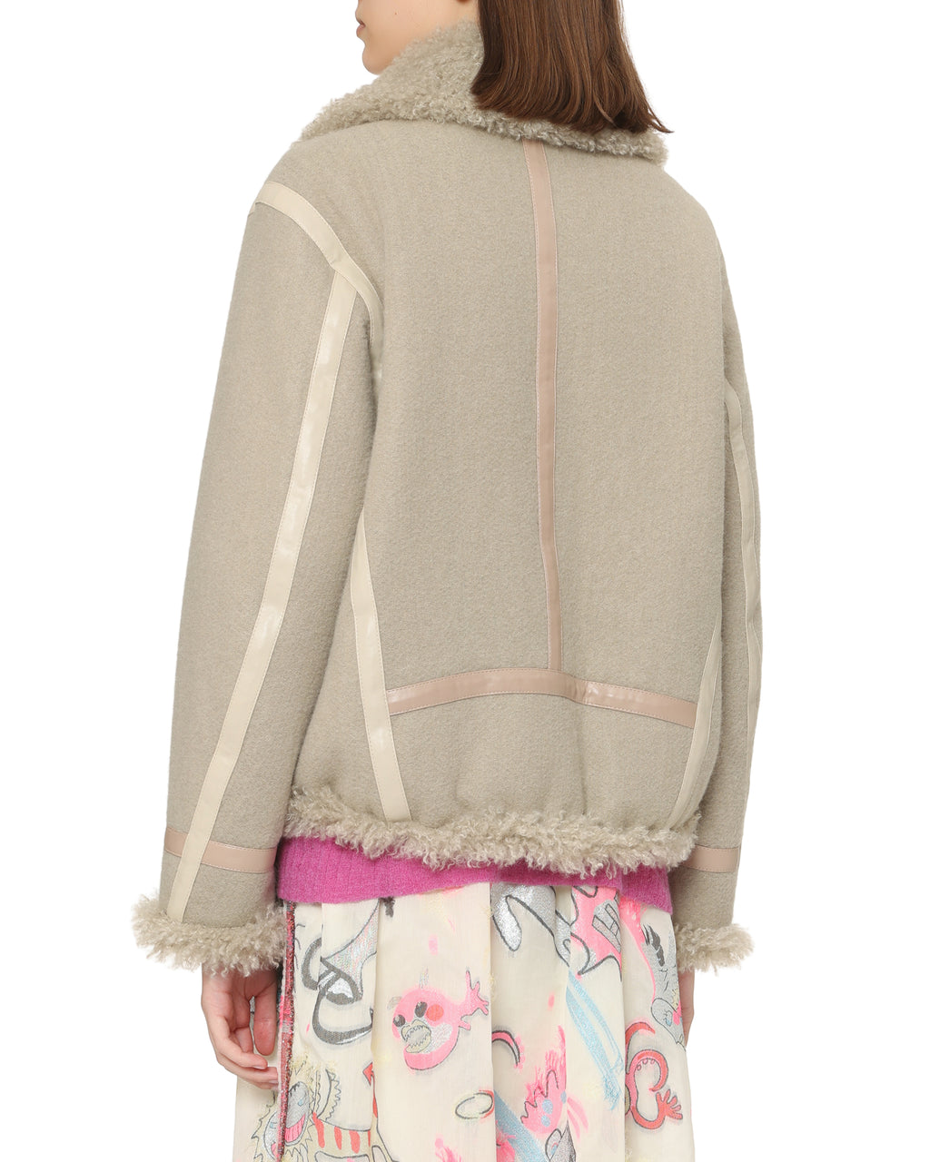 Fleece collar jacket