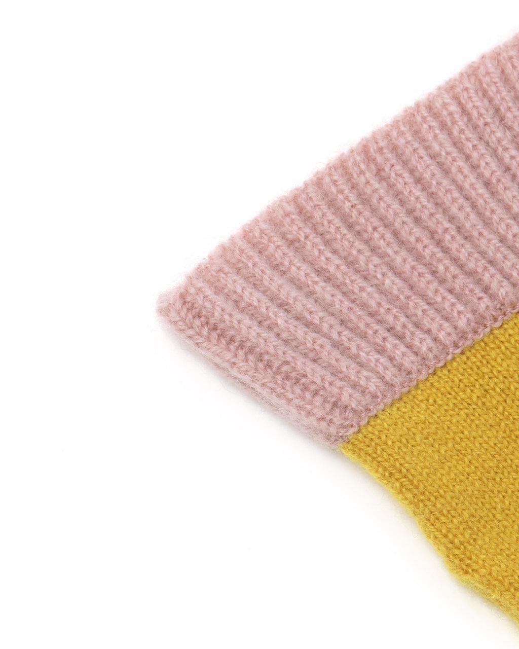 Colorblock knit gloves