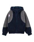 Fleece hooded jacket