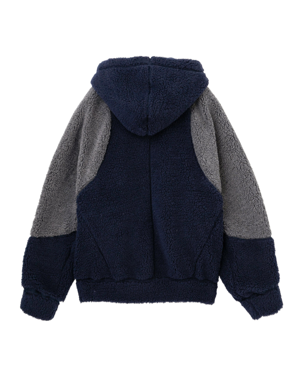 Fleece hooded jacket