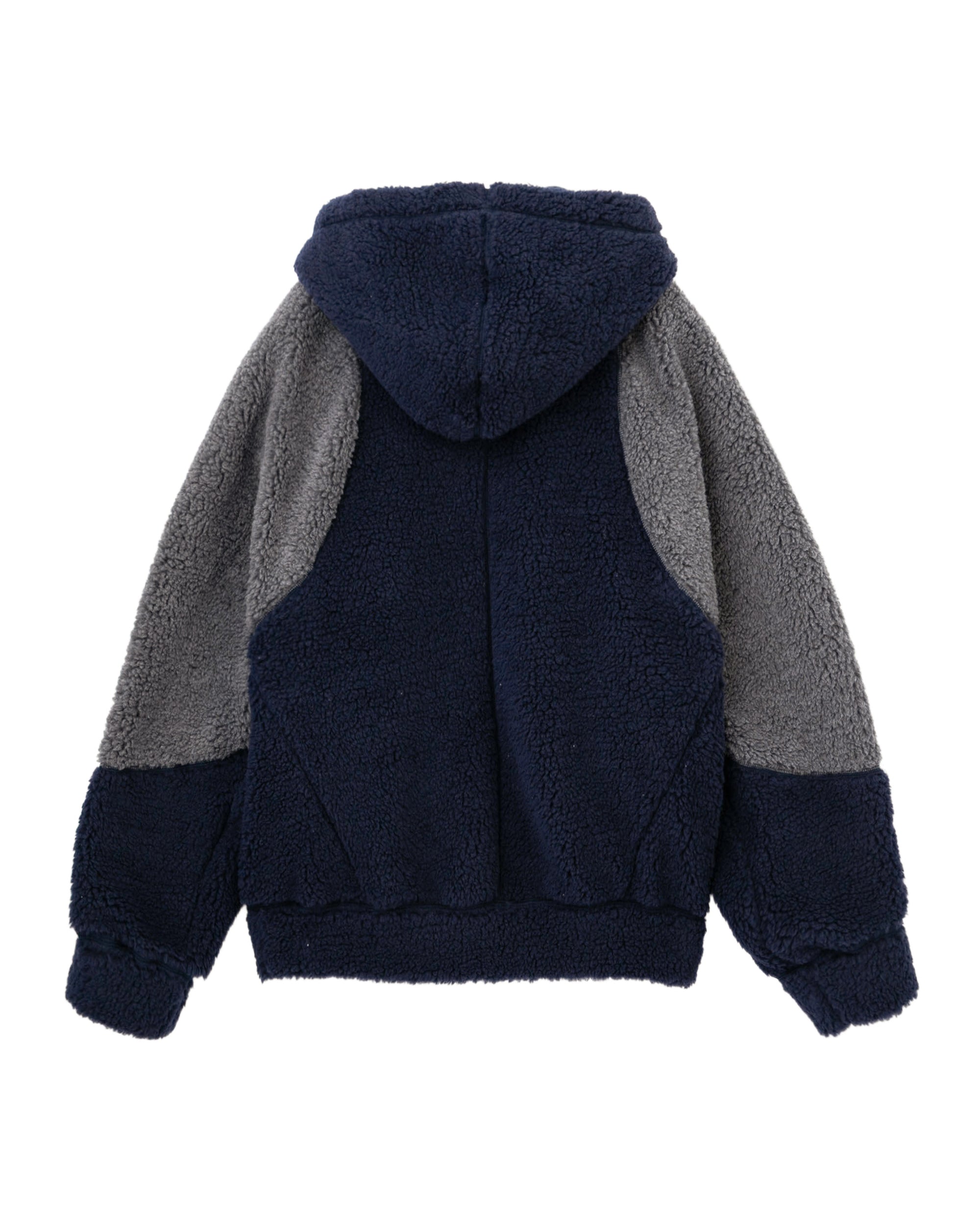 Fleece hooded jacket