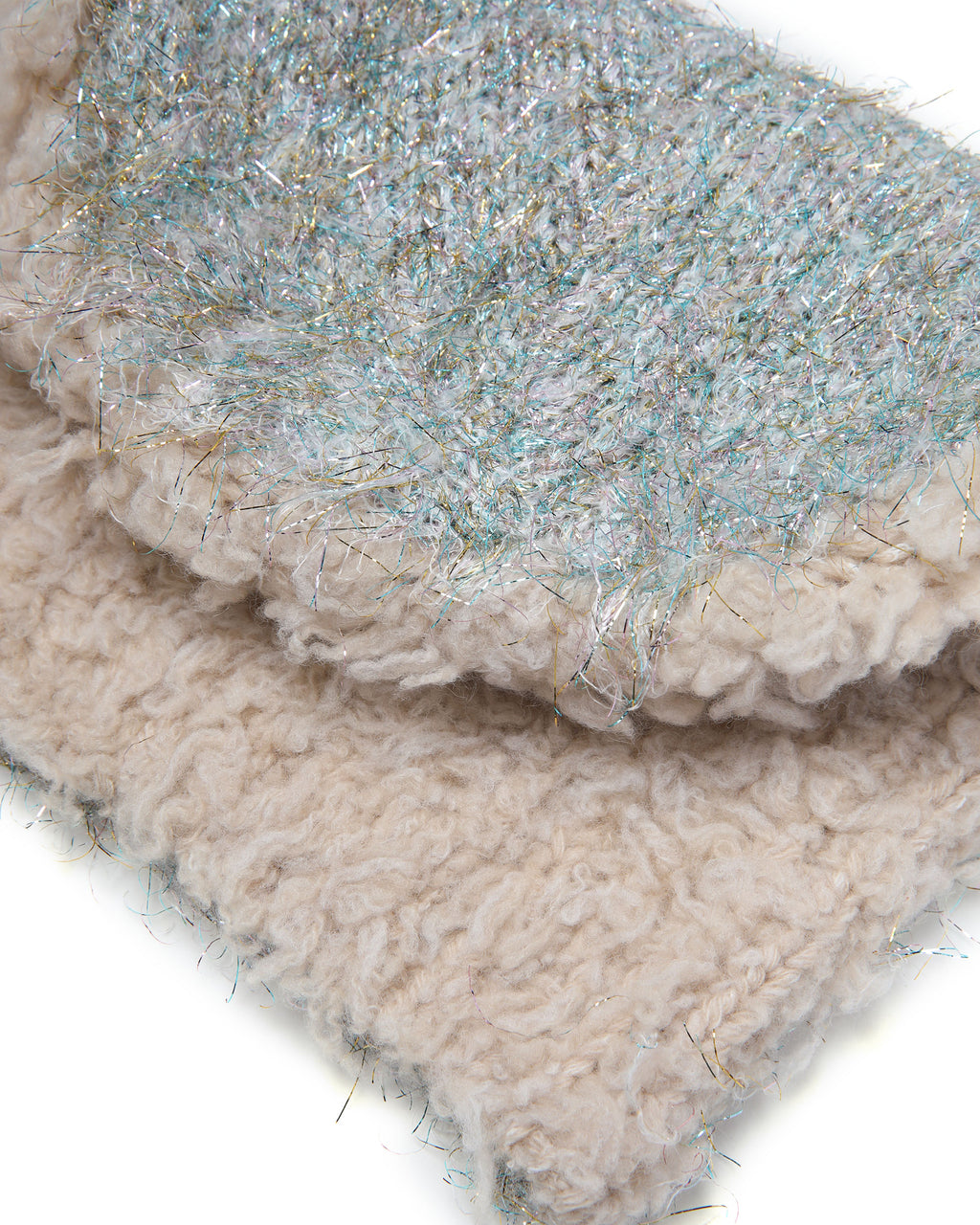 Fuzzy knitted beanie