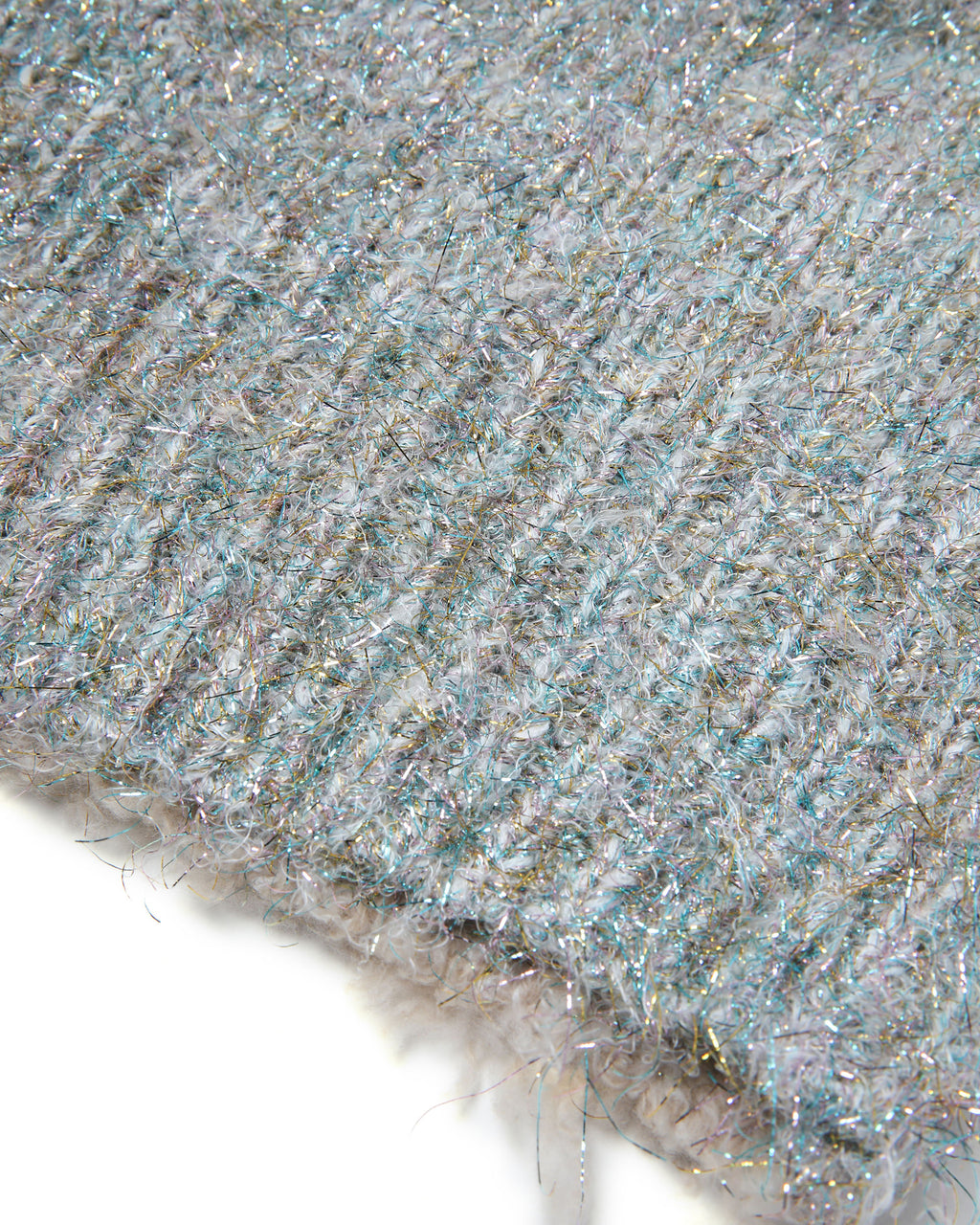Fuzzy knitted beanie
