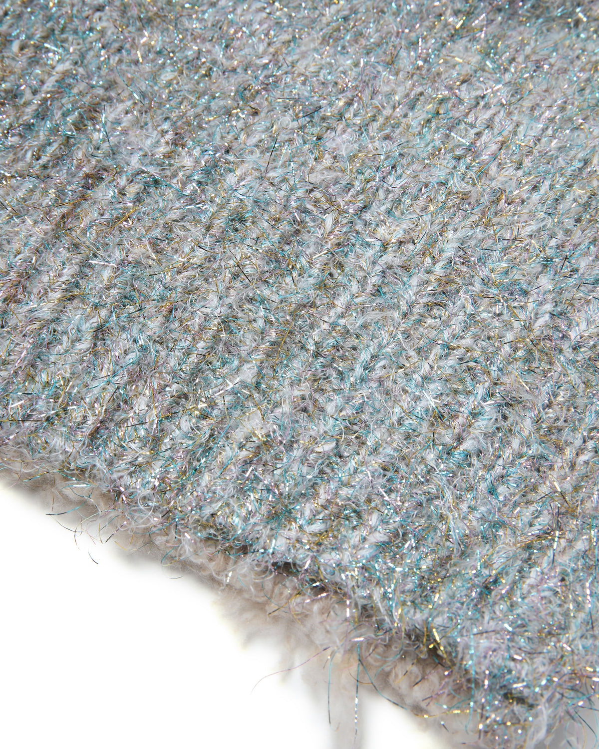 Fuzzy knitted beanie