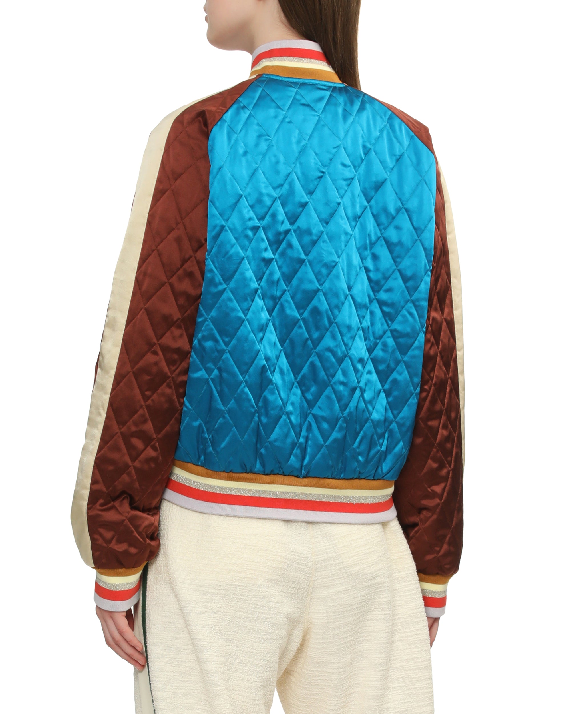 Embroidered bomber jacket