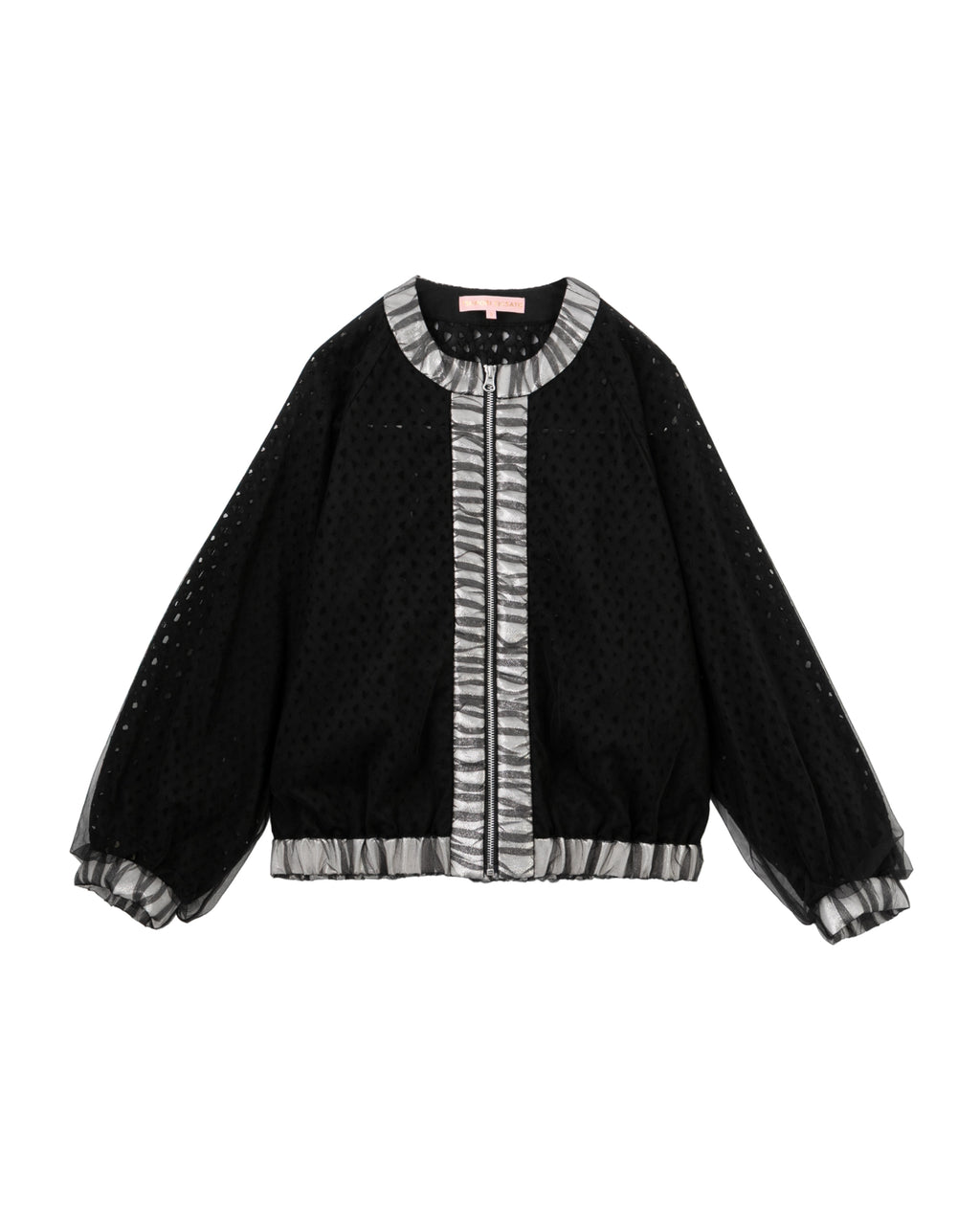 Mesh bomber jacket