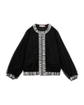 Mesh bomber jacket