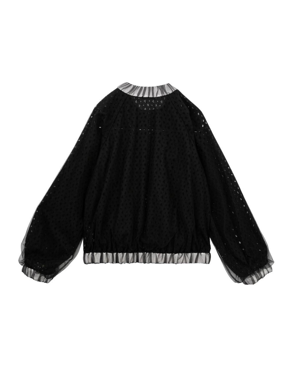 Mesh bomber jacket