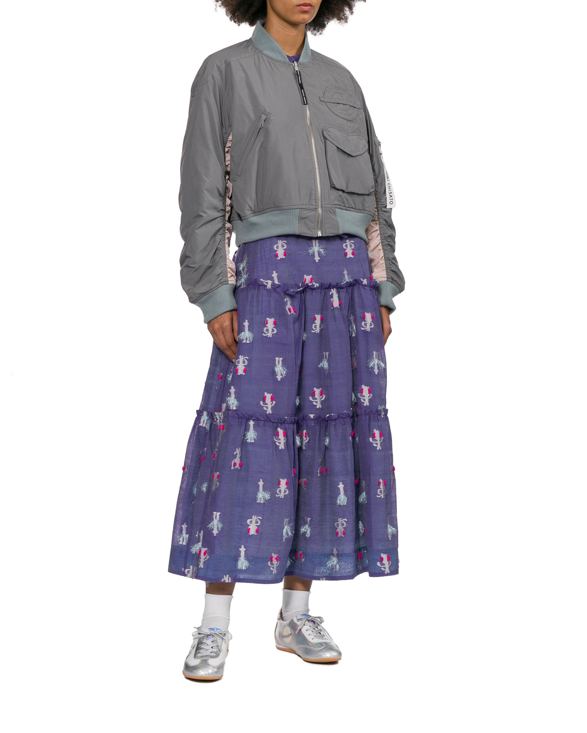 Graphic bomber jacket