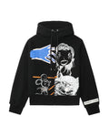 Graphic hooded jacket