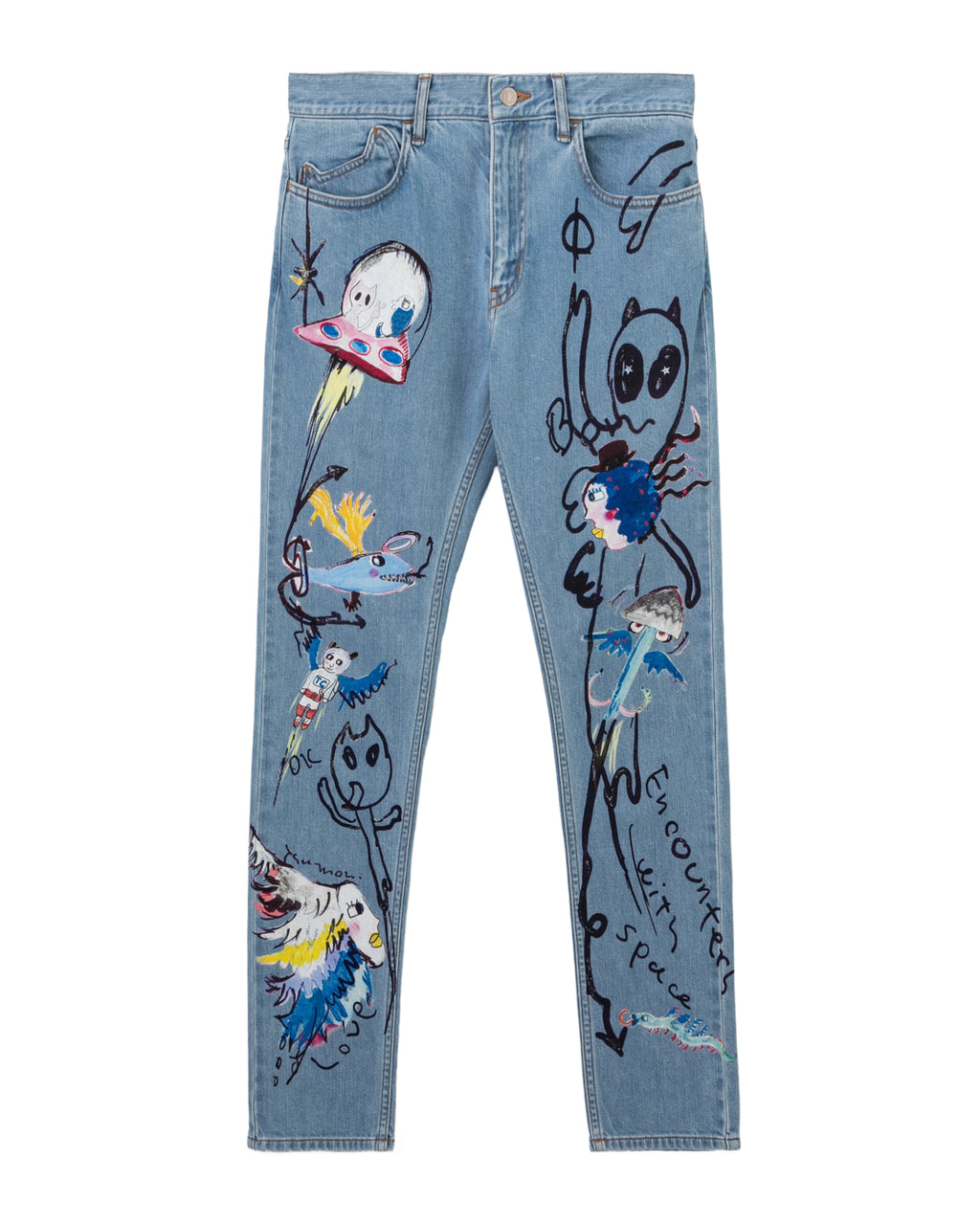 Graphic jeans