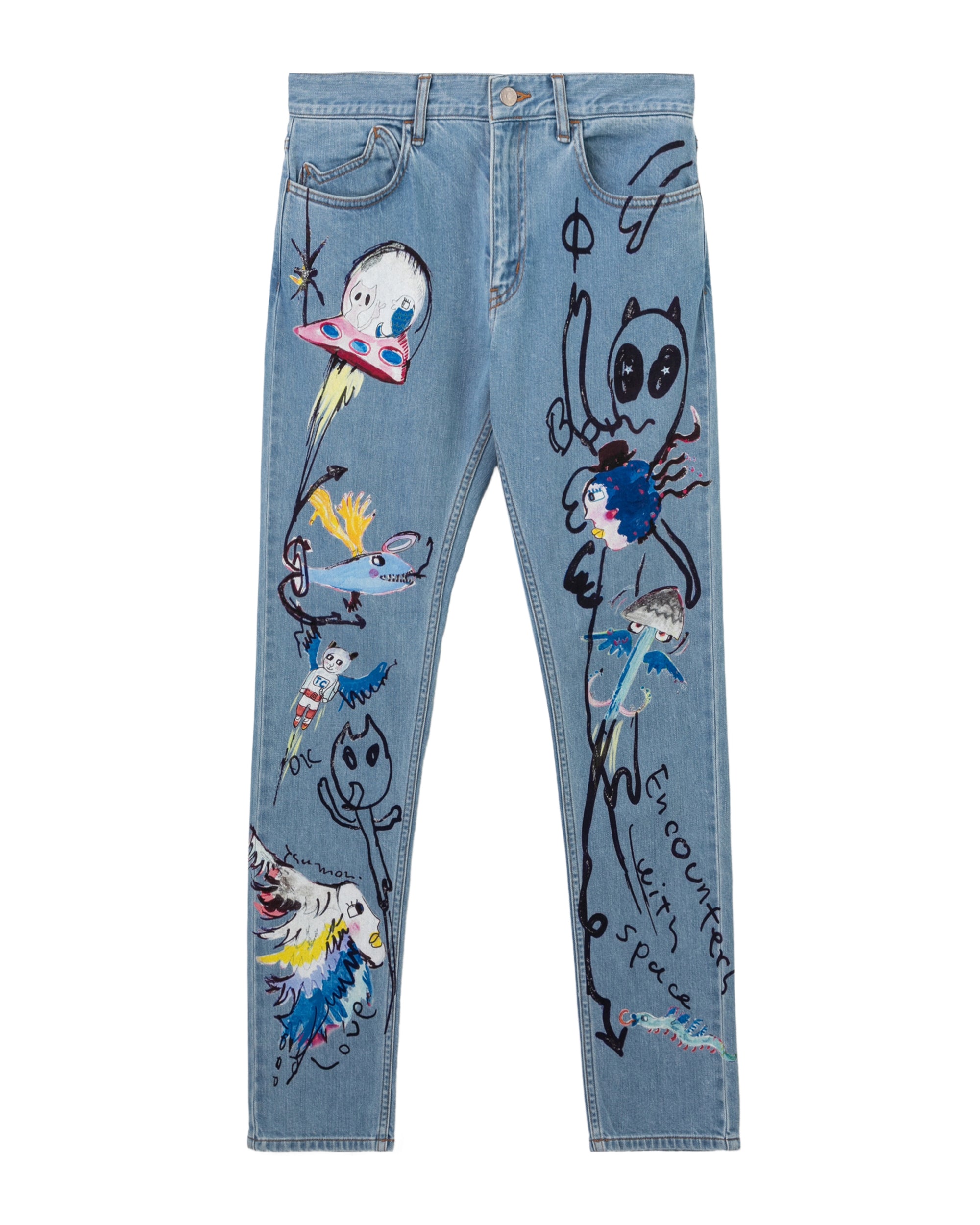Graphic jeans
