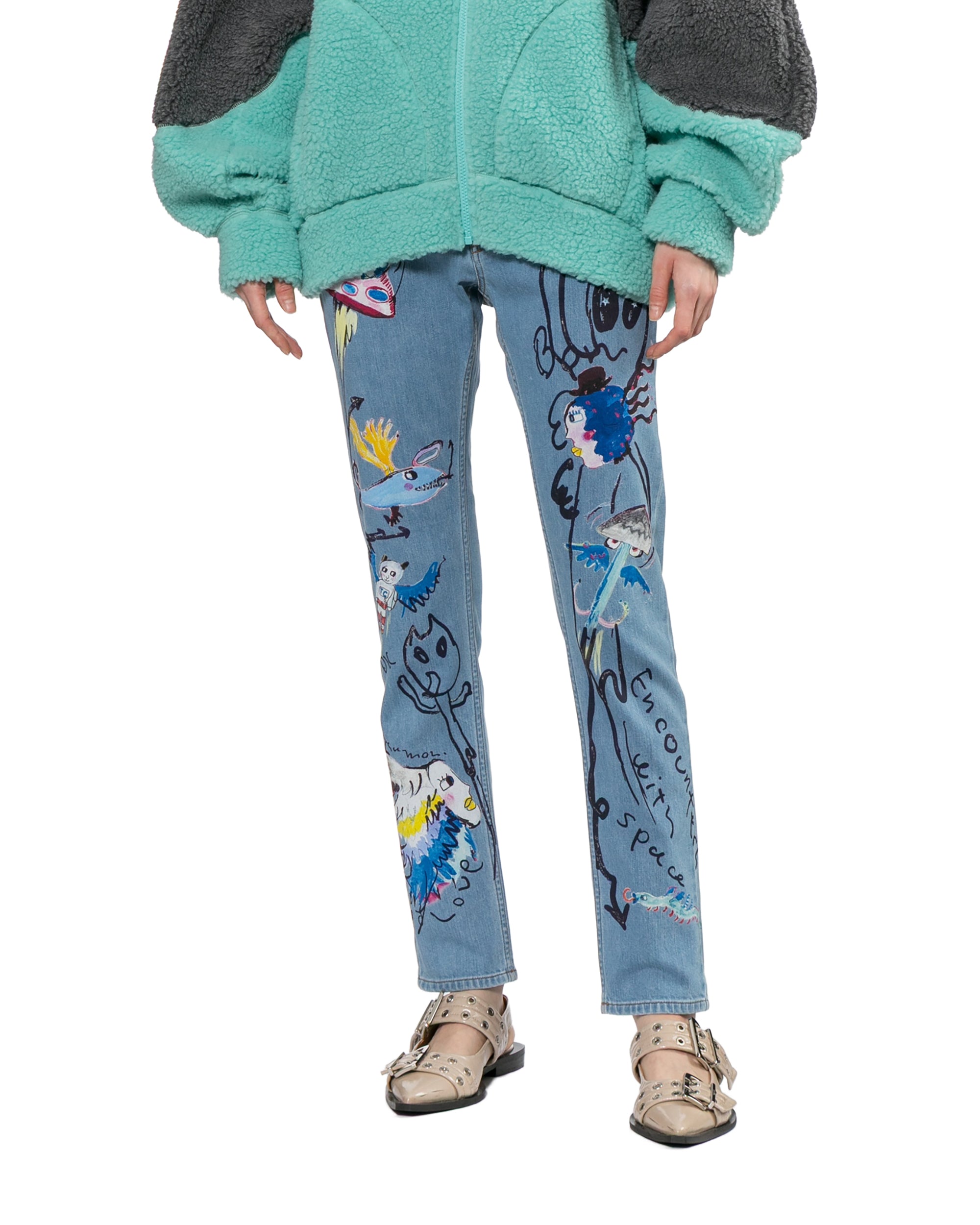 Graphic jeans