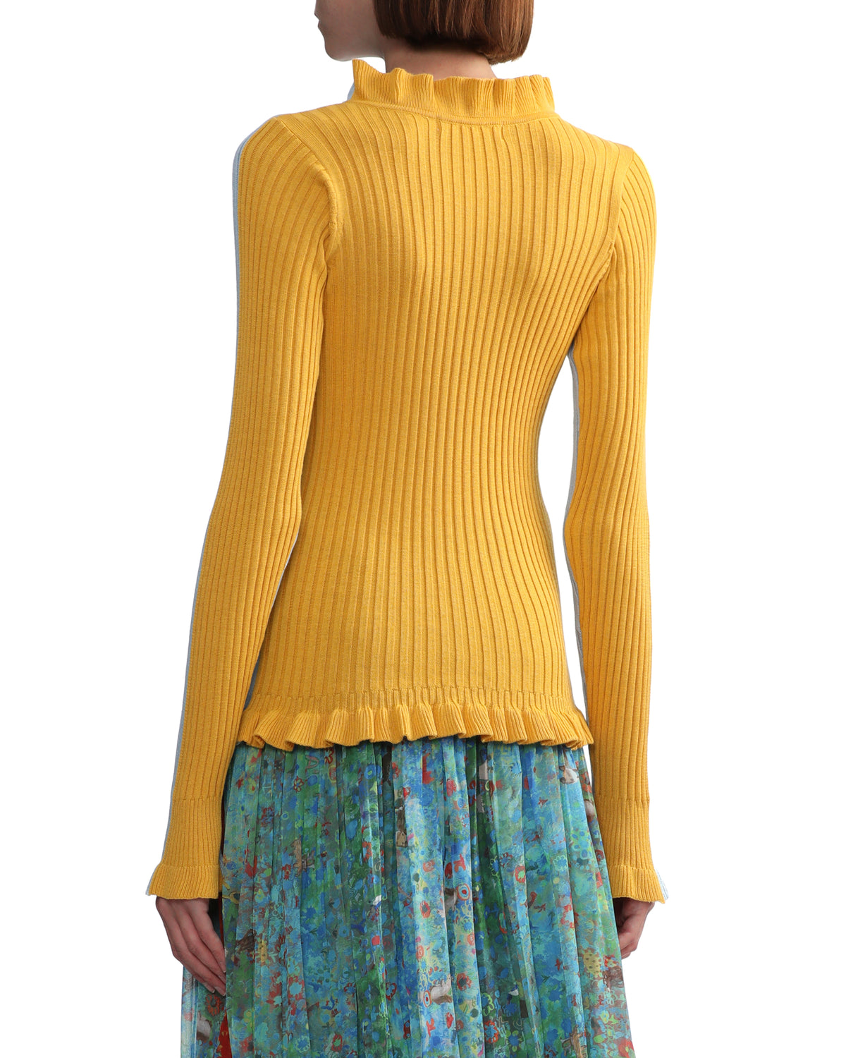 Colour block knit top
