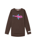 Embroidered motif tee