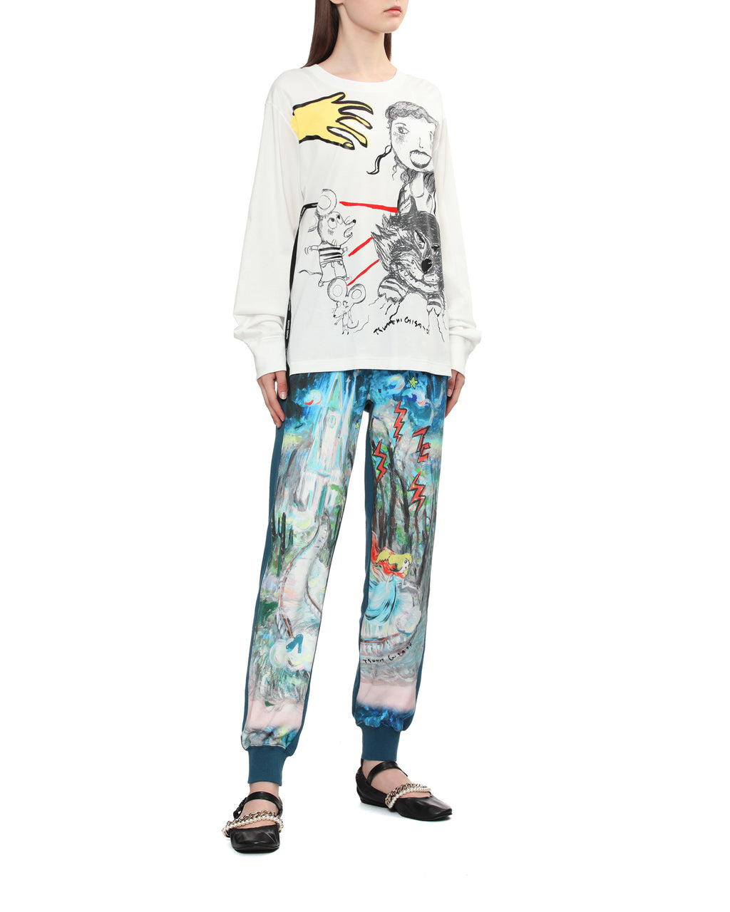 Graphic long tee