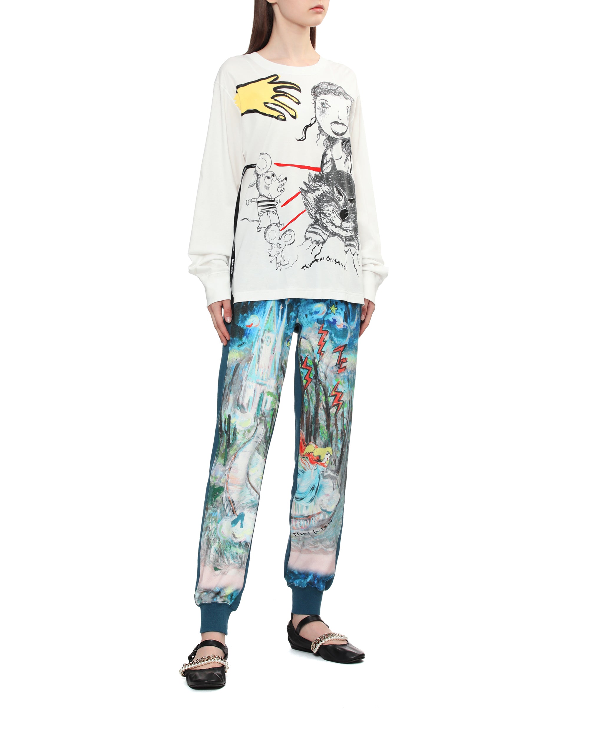 Graphic long tee
