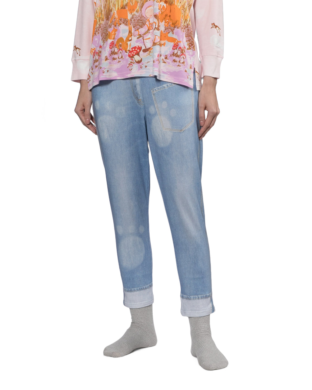 Distressed jeans