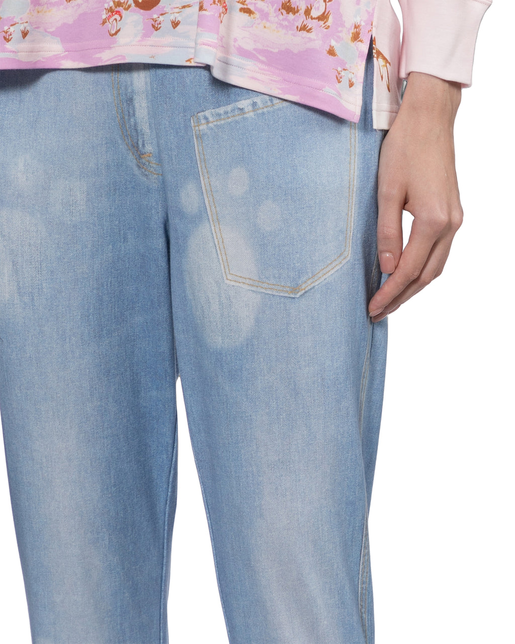 Distressed jeans